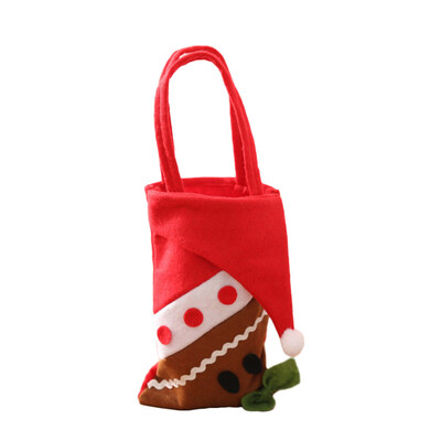 

Xmas Gift Hand Bag Santa Snowman Penguin Gingerbread Man Christmas Candy Pouch