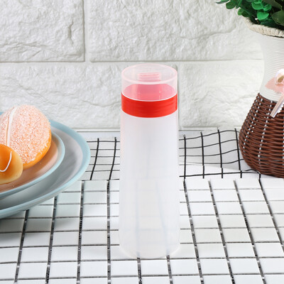 

4-Hole Squeeze Type Sauce Bottle Safe Resin For Ketchup Jam Mayonnaise Olive Oil YellowRedSquirt BottlesSauce Bottle