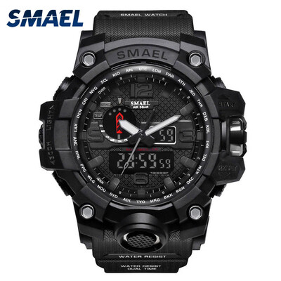 

Gobestart Casual Mens Multi-Function Dual Display Dial Outdoor Waterproof Sports Watch