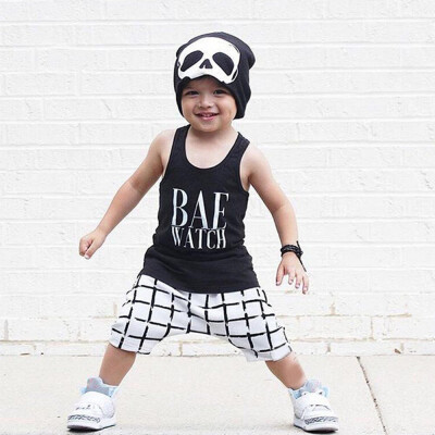 

2pcs Toddler Infant Baby Boy Summer T-shirt TopsShorts Pants Outfit Clothes Set