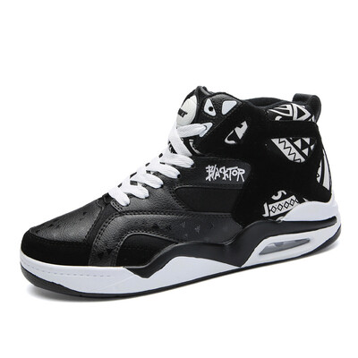 

Increase mens wear-resistant sneakers boys high-top basketball shoes non-slip boots large size