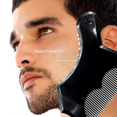 

〖Follure〗New Arrivals Mens Beard Shaper Tool Transparent Template Styling Comb Templates
