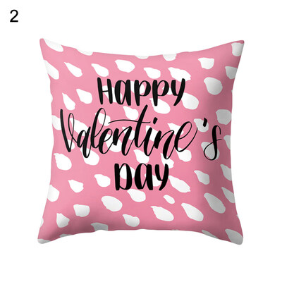 

Love Heart Happy Romantic Pillow Case Cushion Cover Sofa Bed Car Office Decor