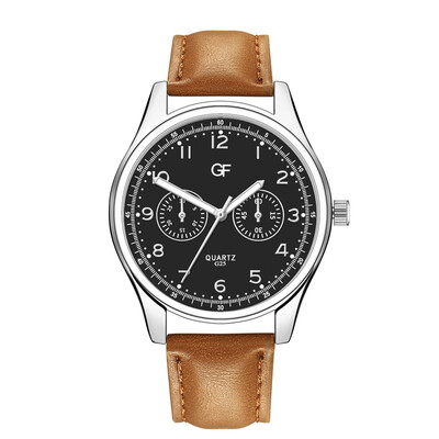 

Gobestart Hot Man Leather Watch Whatever Late Anyway Letter Watches New Pointer glow