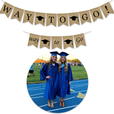 

Toponeto Graduation Bunting Banner Graduation Party Decor Banner Pull Flag