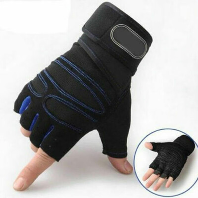 

Weight lifting Gym Gloves Training Fitness Wrist Wrap Workout Exercise Sports