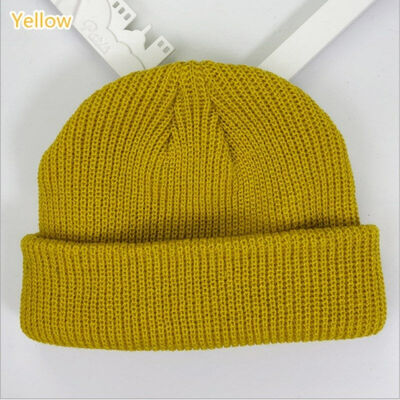 

1pc Unisex Men Women Beanie Hat Warm Ribbed Winter Turn Ski Fisherman Docker Hat