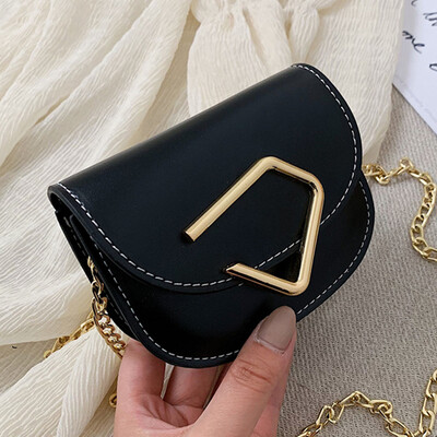 

North summer womens new 2019 Messenger bag bag tide Joker ins chain shoulder bag texture saddle bag