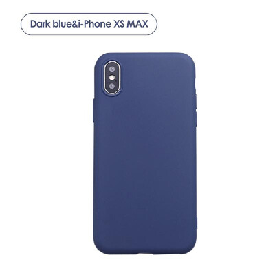 

Pure Color Phone Cover TPU Soft Phone Protection For i-phone XRXSMAX