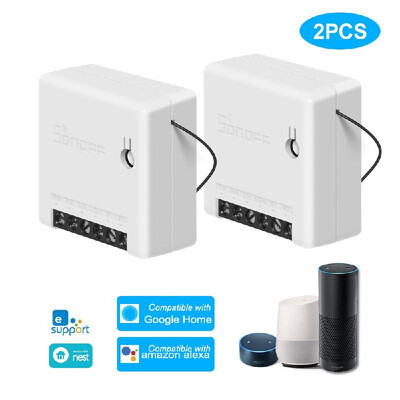 

SONOFF MINI DIY Two Way Smart Switch Small Body Remote Control WiFi Switch Support An External Switch Work With Google HomeNest I