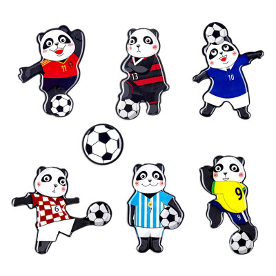 

〖Follure〗7 Pcs Football Panda Series Magnetic Refrigerator Stickers