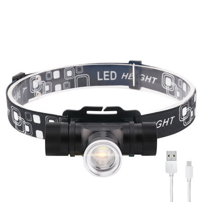 

LED CREE XM- T6 Chips Headlights Headlamp Rechargeable Zoom Lamp Outdoor Fishing Lights 1x18650 Battery Powered