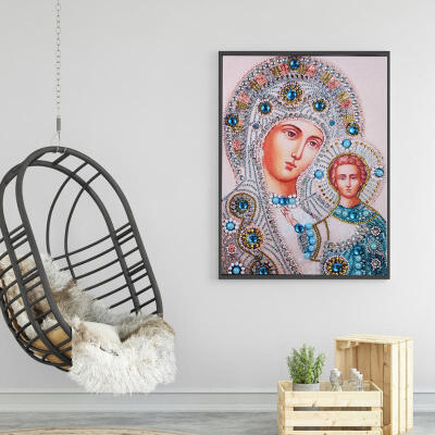 

Greensen DIY Diamond Painting "Religious Mother&Child" Embroidered Cross-stitch Rhinestone Painting