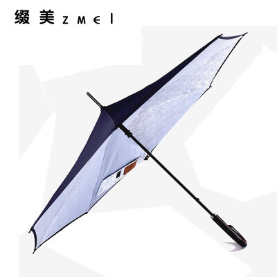 

ZHUIMEI Gentleman Jacquard Reverse Umbrella Business Umbrella 6949