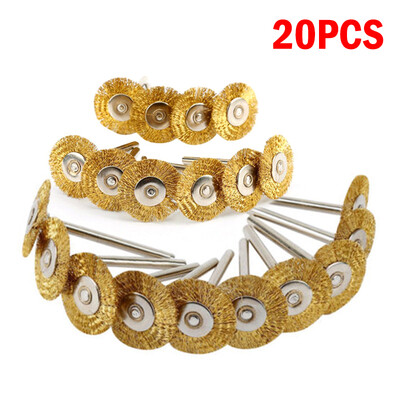 

Copper Steel Wire Wheel Brush Polishing Wheels Kit Set For Rotary Tools 20Pcs