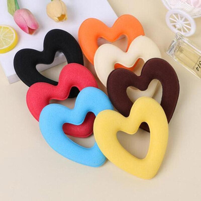 

Elegant Women Girls Cute Heart Shape Sponge Hair Ring Hair Styling Tool
