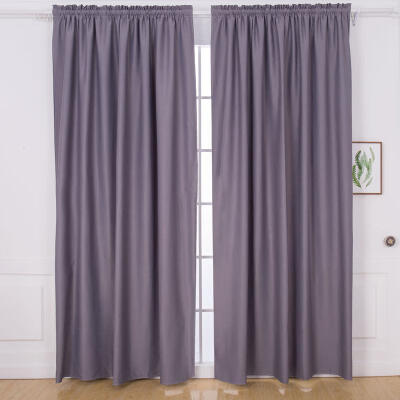 

2x1m Solid Color Short Window Curtain Finished Drapes for Living Room