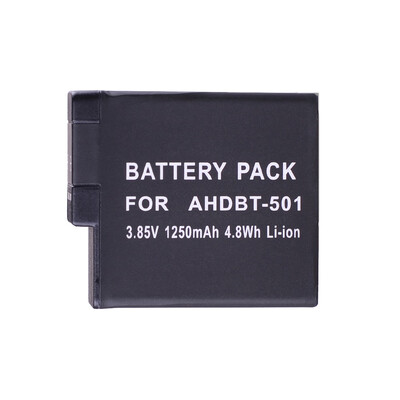

1250mAh Rechargeable Battery Power Backup Replacement for AHDBT-501 for GoPro Hero 5 Sports Action Camera