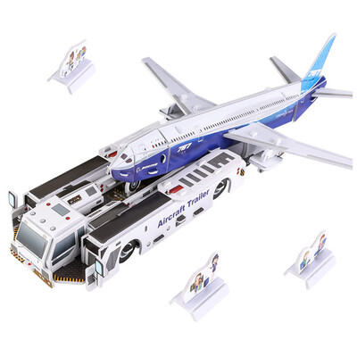 

Gotoamei 3D Paper Board Puzzle Early Learning Vehicle Assemble Kids Gift