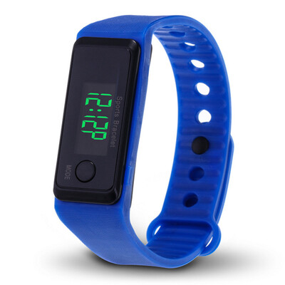 

Single button luminous large screen pedometer watch student sports health step bracelet electronic watch