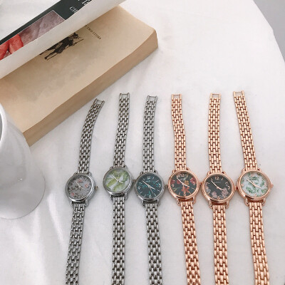 

Ins cold wind small dial watch Mini mini-mini retro literature&art simple Korean version of student Bracelet list