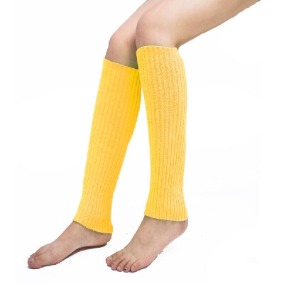 

Stylish Comfortable Calf Cover Warm Socks Set Winter Knitting Candy Color Calf Enveloped Long Sock