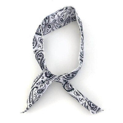 

Women Girl Retro Boho Hip Hop Paisley Bandana Hair Band Wire Bow Headband Scarf
