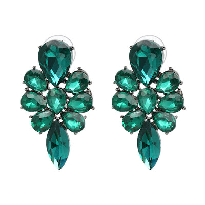 

Big Sale NEW Cute Earrings Full Crytal Rhinestone Stud Crystal Earrings For Women Girl Fashion Jewelry Style 5 Colors