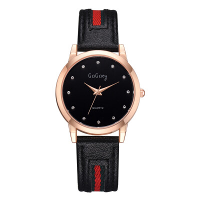 

Watch ladies watch rose gold border decoration fashion ladies sports watch