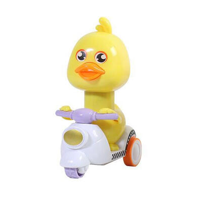 

Baby Cartoon Doll Pressing Force Duck Motorcycle Squeeze Toy for Children