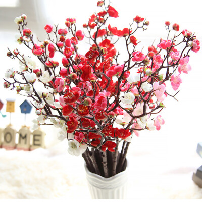 

1Pc Artificial Plum Blossom Cafe Shop Wedding Bouquet Party Fake Flower Decor