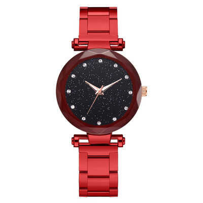 

Steel belt watch fashion diamond-studded alloy quartz watch female star watch