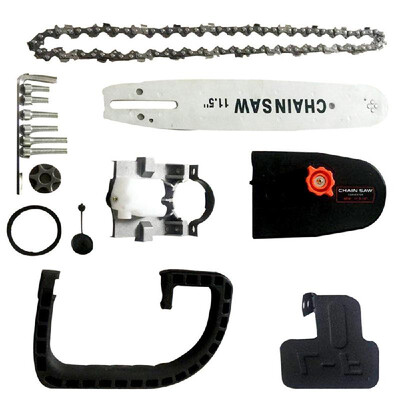 

Upgrade 115 Inch Chainsaw Refit Conversion Kit Chainsaw Bracket Set Change Angle Grinder into Chain Saw Woodworking Power Tool