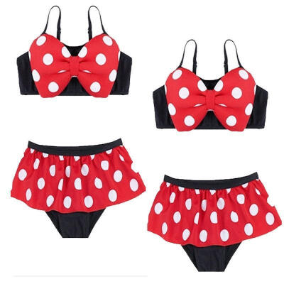 

Cute Bowknot Baby Girl Kids Bathing Suit Swimwear Bikini Set Tankini Swimsuit Costume