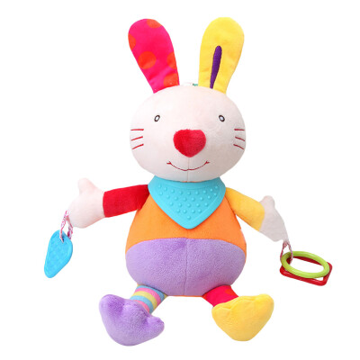 

Tailored Baby Infant Rattles Plush With Teether Cute Animal Hanging Bell Play Toys Doll