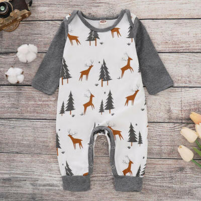 

Newborn Kids Baby Girl Boy Deer Romper Bodysuit Jumpsuit Playsuit Clothes Outfit