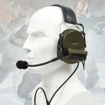 

Greensen Outdoor Noise Block Earmuff Microphone Earphone Headset for Comtac-IIC2 Combat Games