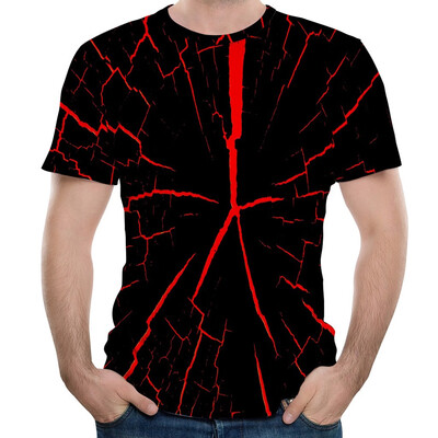 

Toponeto Mens 3D Printed Short Sleeve Shirt Casual Top Loose Blouse Round Neck Tee