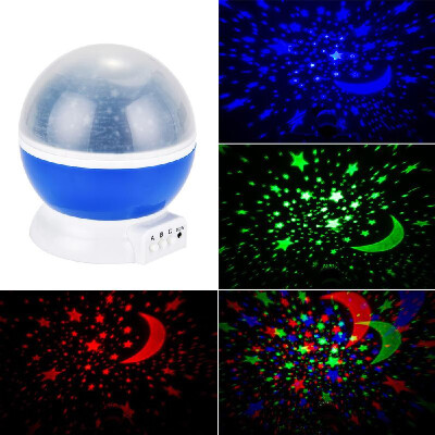 

Rotating ABS LED Starlight Projector Lamp Colorful Sky Star Romantic Starry Night Light for Bedroom Home Decoration