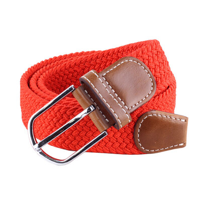 

2019 Unisex belt fashion elastic knitted canvas belt decoration belt female Alloy pin buckle canvas women&man strap