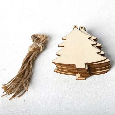 

10PCS Christmas Tree Snowflake Star Santa Claus Boots Bells Hanging Ornaments