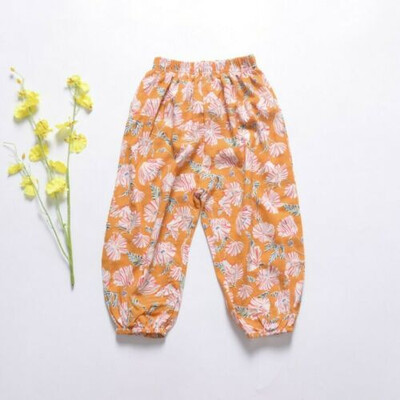 

Toddler Baby Girl Breathable Pants Bottom Joggy Loose SunFlower Trousers Clothes
