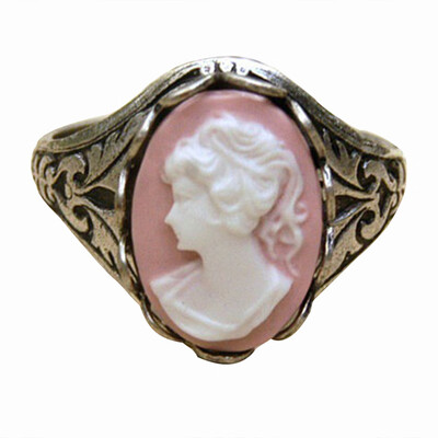 

Antique Silver Vintage Virgin Mary Head Portrait Ring St Christian Ring Jewelry Size 6 - 10