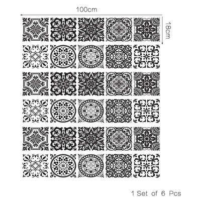 

〖Follure〗Mediterranean Style DIY Removable Stair Sticker Home Decor Ceramic Tiles Pattern
