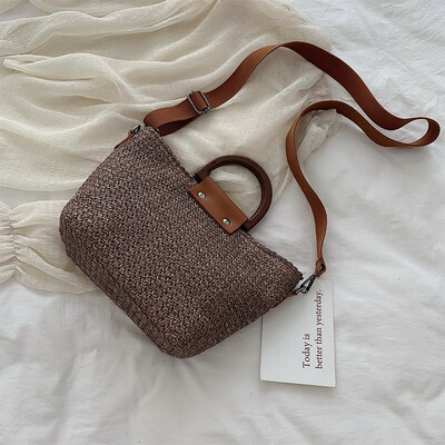 

New small bag handbag 2019 new tide summer wild Messenger bag fashion personality woven shoulder bag