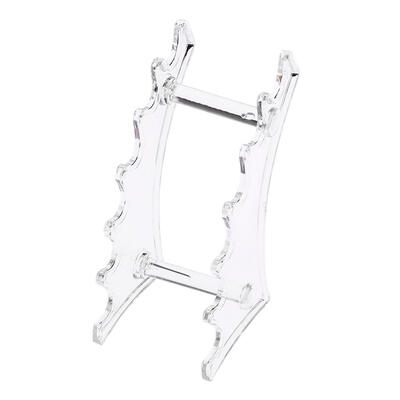 

6 Rack Plastic Clear Eyebrow Eyeliner Pen Makeup Brush Display Shelf Holder