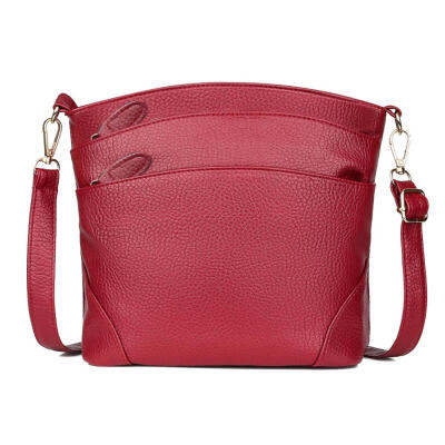 

Solid Color Shoulder Messenger Handbags Women Small Leather Crossbody Bags