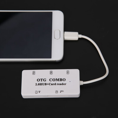 

Multi-Functional Micro USB20 OTG Combo HUB Mobile Computer And Card Reader