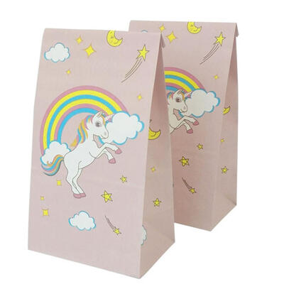

12pcs Horse Rainbow Paper Gift Bag Baby Shower Birthday Party Candy Box