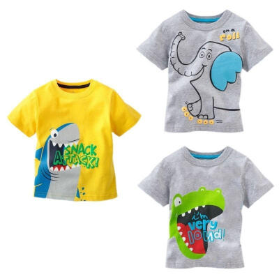 

2015 Cool Children Baby Kids Boys Cartoon Tees Tops T-shirts 16Y